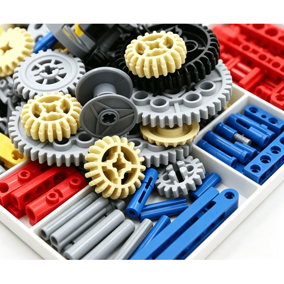 2 lbs Technic Blocks Parts, Compatible with LEGO TECHNIC, for Technical car STEM Speed MOC DIY (Random ModelRandom Color)