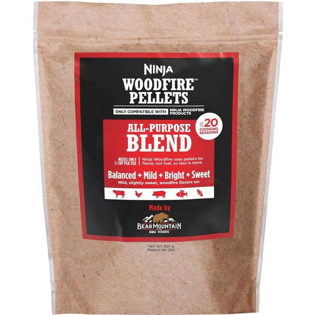 2 lbs Woodfire All Natural Blend Smoke Pellets - Walmart.com
