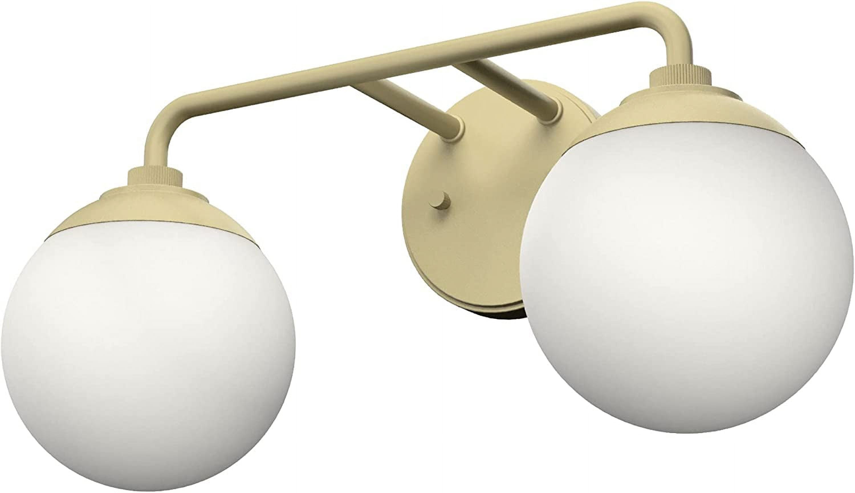 2light Modern Brass, Medium Size Vanity Light, Dimmable, Modern Style