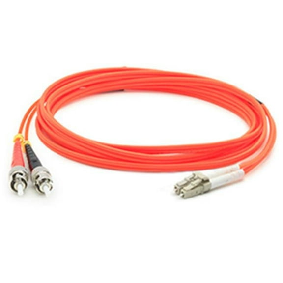 2 m LC Male to ST Male OM1 Duplex LSZH Multi-Mode Fiber Patch Cable, Orange