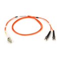thumbnail image 1 of 2 m Multimode 50-Micron Duplex Fiber Optic PVC Cable, LC-ST, 1 of 1