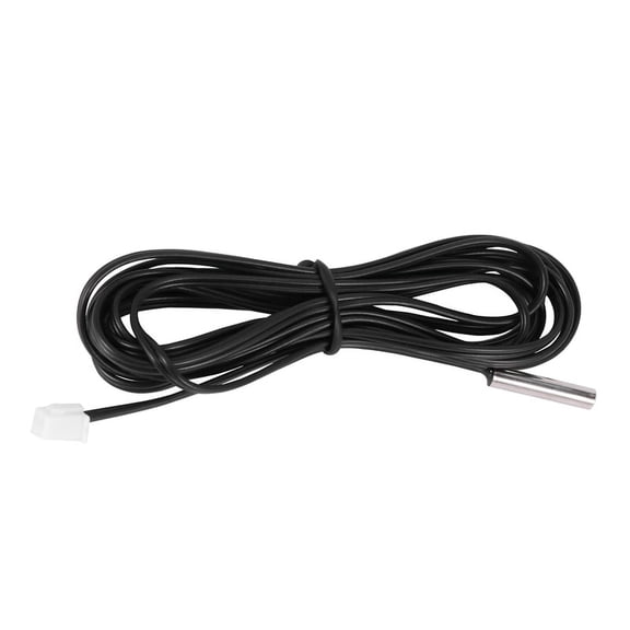2 m thermistor temperature sensor waterproof probe wire 10 K 1% 3950 black,1 x 10 K 1% 3950 Temperature Sensor,Black