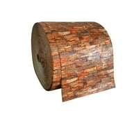 2 metre 3D Soft Foam Brick Wallpaper Sticker Roll DIY Self Adhesive Living Room Home Kitchen Bathroom Decorative Wall Paper Retro Red 70x200cm