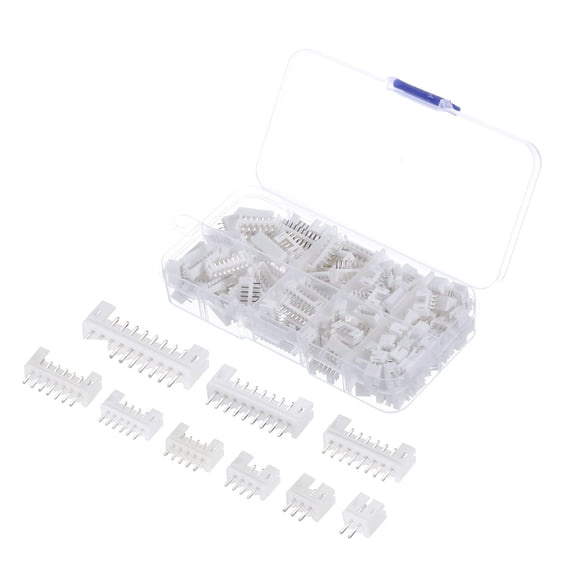 2 mm Connector Plug Set 2/3/4/5/6/7/8/9 Pin Housing Connector Kit Female/male Pin Head Connectors for DIY Electronics
