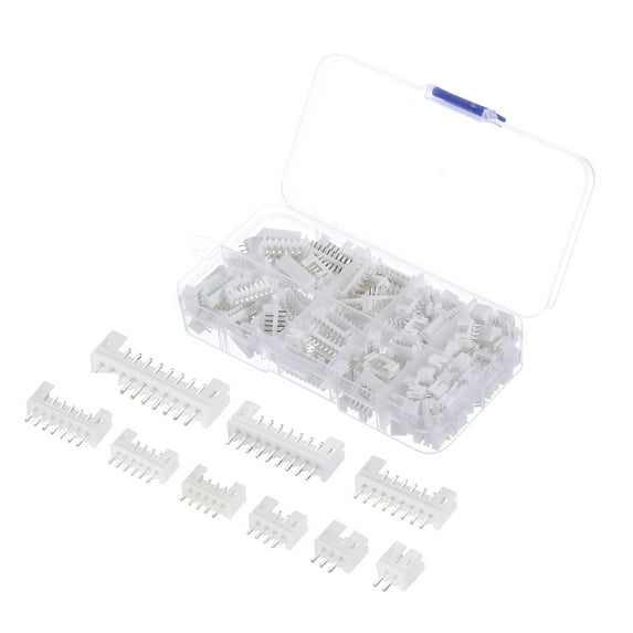 2 mm Connector Plug Set 2/3/4/5/6/7/8/9 Pin Housing Connector Kit Female/male Pin Head Connectors for DIY Electronics