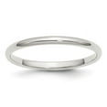 thumbnail image 1 of 2 mm Sterling Silver Half-Round Band, Size 9, 1 of 1