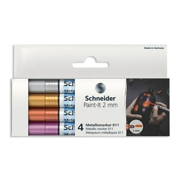 2 mm Tip Set I Paint-It Metallic Marker, 4 Count
