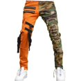 thumbnail image 1 of 2 n 1 Camouflage Color Block Slim-Fit Pants, 1 of 3