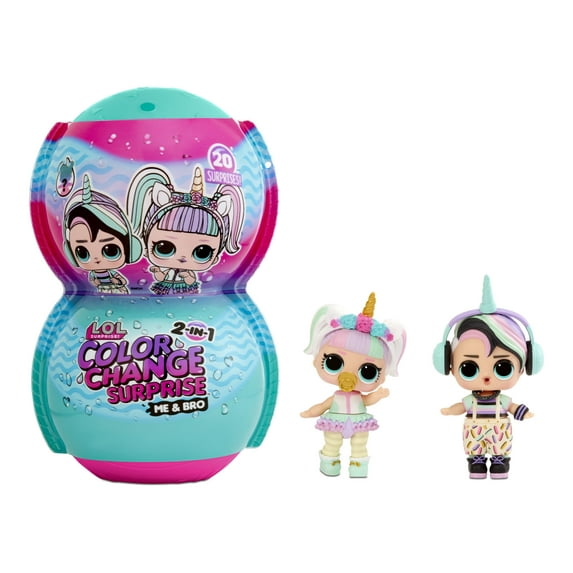2-n-1 LOL Surprise Me & My Bro Color Change, Great Gift for Kids Ages 4 5 6+