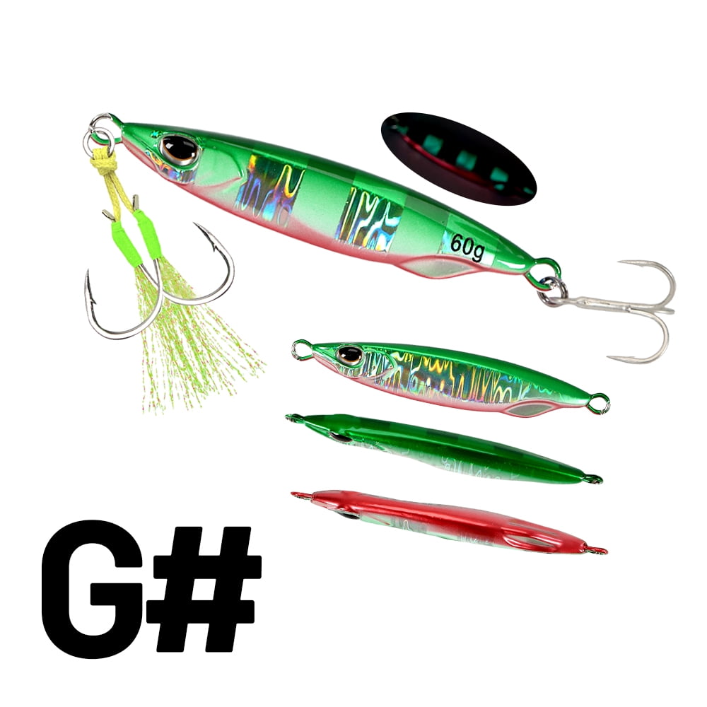 Caravan Sport Spider Jig 80g – Leurre Métal Vertical Glow – Coloris 04