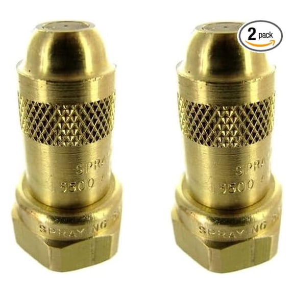 2 of TeeJet ConeJet Brass Adjustable Spray Tip 11/16" Thread 0.47 GPM @ 40 PSI 5500-X8
