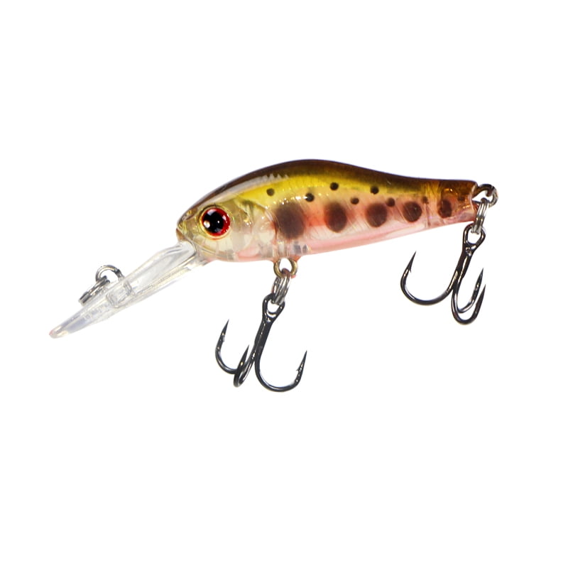 Mini Lures 2 of Ultra Light Fishing Lure 2.4g 35mm deep 1-1.5m mini Minnow Hard ...