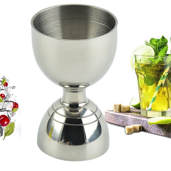 2 oz/1 oz Cocktail Measure for Accurate Mixing Premium Stainless Steel Bartender's Double Jigger