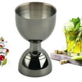 thumbnail image 1 of 2 oz/1 oz Cocktail Measure for Accurate Mixing Premium Stainless Steel Bartender's Double Jigger, 1 of 7
