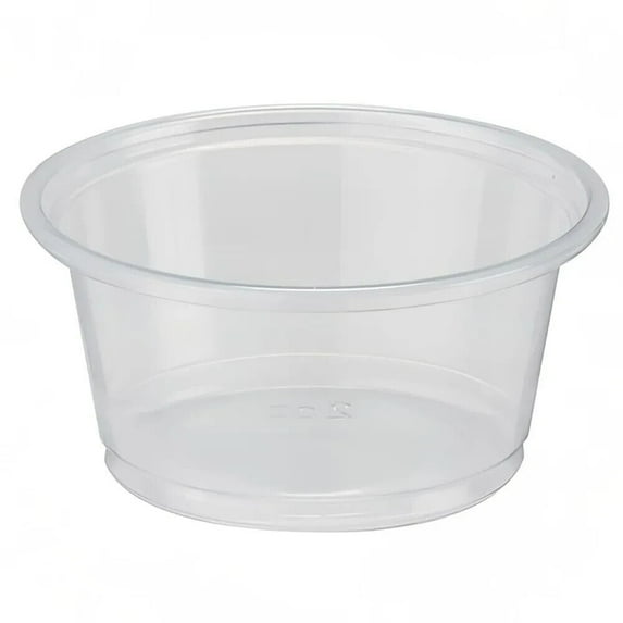 2 oz. Clear Disposable Plastic Portion Cups No Lids - Clear QTY: 2500 PCS