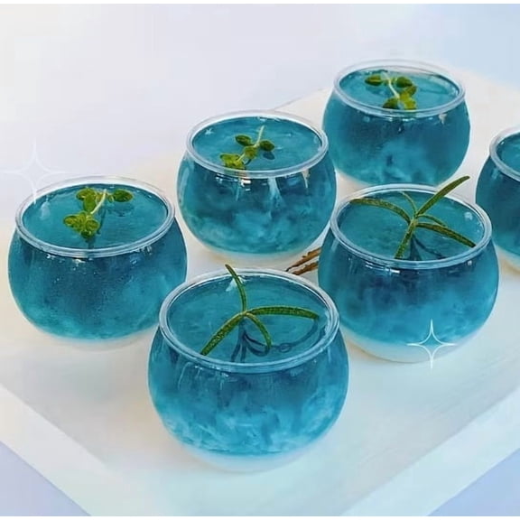 2 oz Clear Plastic Mini Dessert Cups Disposable Appetizer Cups for Weddings, Birthday Parties, Catering & Buffet Events