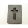 thumbnail image 1 of 2 oz Custom Cross Gold High Density Graphite Mold 1 oz Silver Necklace - 1.68 in., 1 of 1