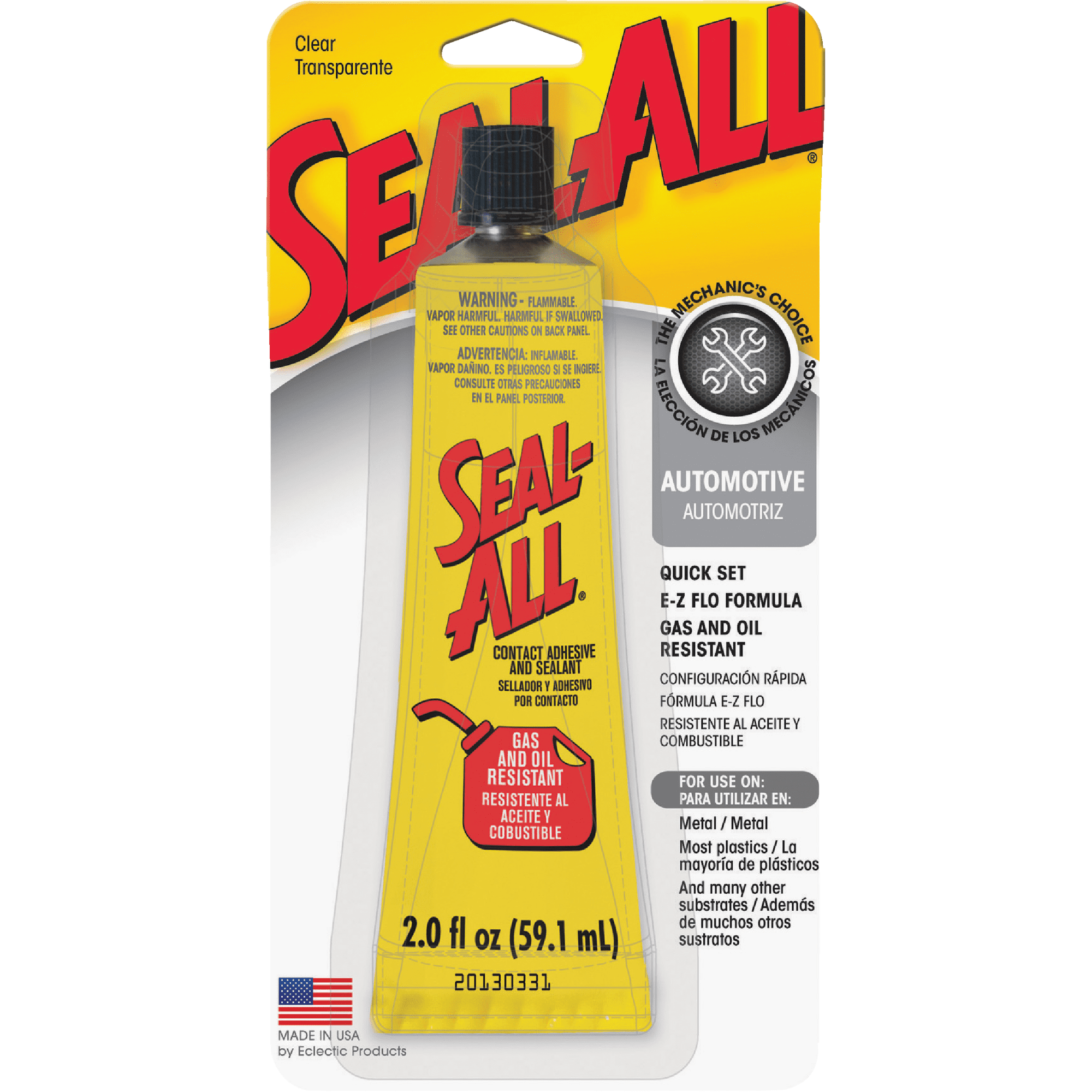2 oz Eclectic Products 380100 Seal-All All Purpose Contact Adhesive