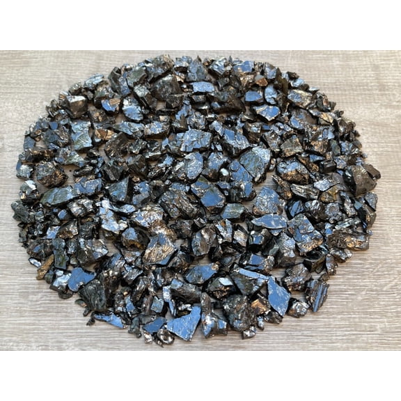 2 oz Elite Noble Shungite – Small Raw Natural Crystal Stones (0.2–1") for Water Purification, Meditation, Reiki & Chakra Balancing