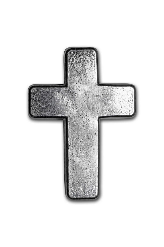 2 oz Hand Poured Silver - 9Fine Mint (Cross)