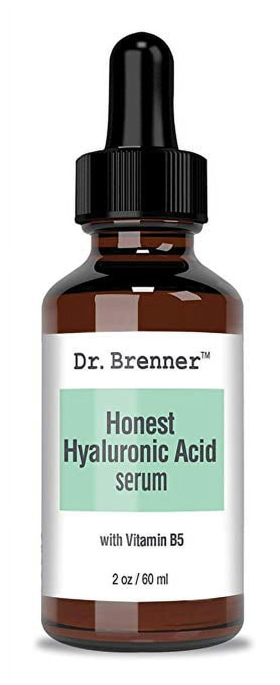 2 oz. Hyaluronic Acid Serum For Skin, Made with 100% Pure Hyaluronic Acid, Plumping, Anti-Aging, Hydrating, Moisturizing HA Serum With Vitamin B5 by Dr. Brenner