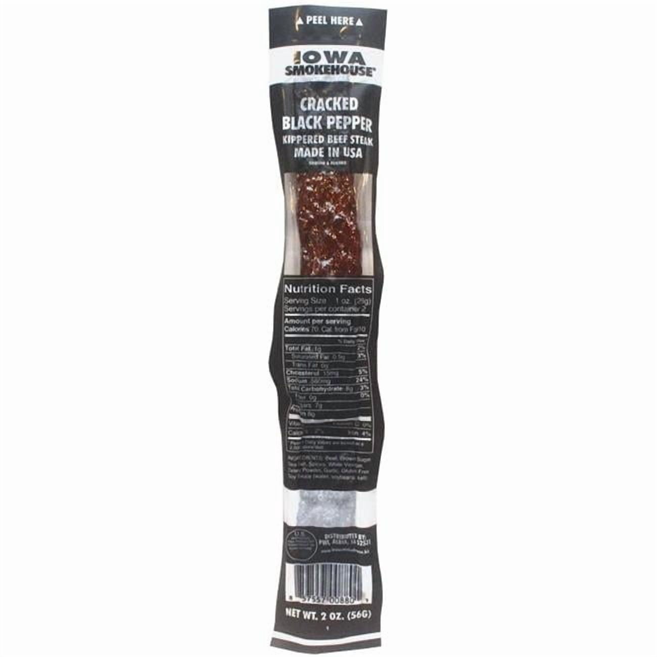 2 oz Kippered Cracked Black Pepper Beef Steak - Pack of 10