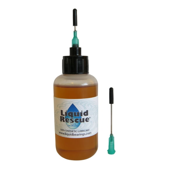 2 oz. Liquid Rescue 100%-Synthetic Oil for swingsets and All Back Yard Gym Equipment, Never Gums up, frees Rusty and Sticky mechanisms, Quiets Annoying Squeaky Swings!!