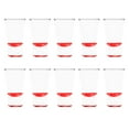 thumbnail image 1 of 2 oz. Lord Shooter Etched Shot Glasses, 10 pack, 21st Birthday Party, Lounge Glassware, , Red, 1 of 5