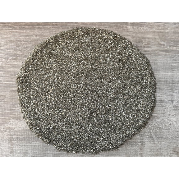 2 oz Lot Natural Semi Tumbled Gemstone Chips, Crushed Mini Crystals, Undrilled Crystal Chips (Pyrite Sand)
