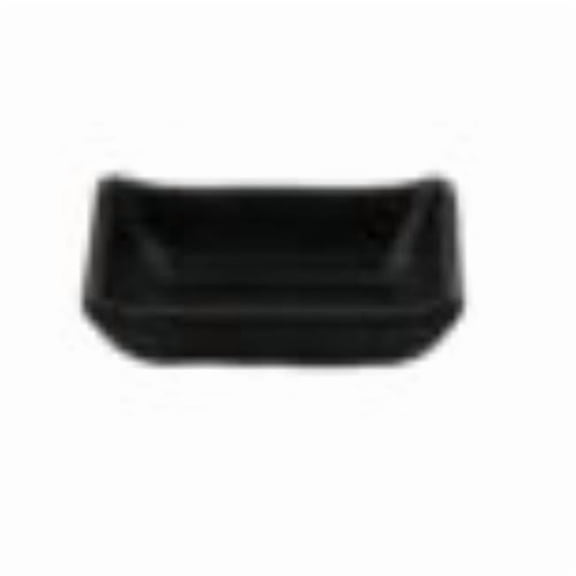 Winco SD-3828-BK 2 oz - 2.5 oz Rim-Full, 3.75 x 2.75 in. Sauce Dish, 0.75 in. Deep - Black