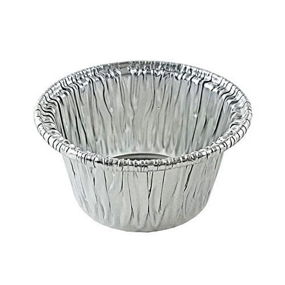 2 oz. Mini Aluminum Foil Utility Cup - Ramekin Sauce Soufflé Muffin Tart Tins (Pack of 200)