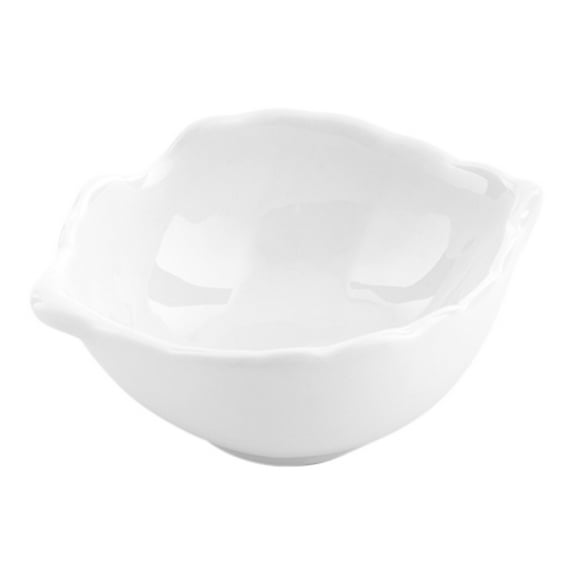 Chef 101 2 oz Round White Porcelain Mini Royale Dish - 3 1/4" x 2 1/2" x 1 1/4" - 10 count box
