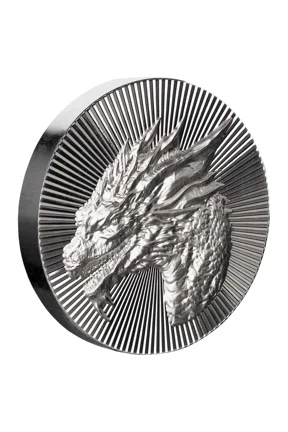 2 oz Silver Dragon Stacker Round .999 Silver Round by Scottsdale Mint