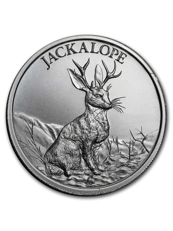 2 oz Silver High Relief Round - Jackalope