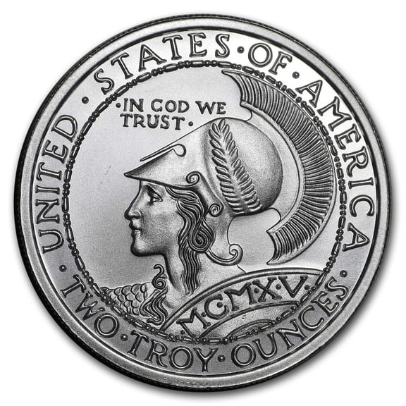 2 oz Silver High Relief Round - Panama-Pacific
