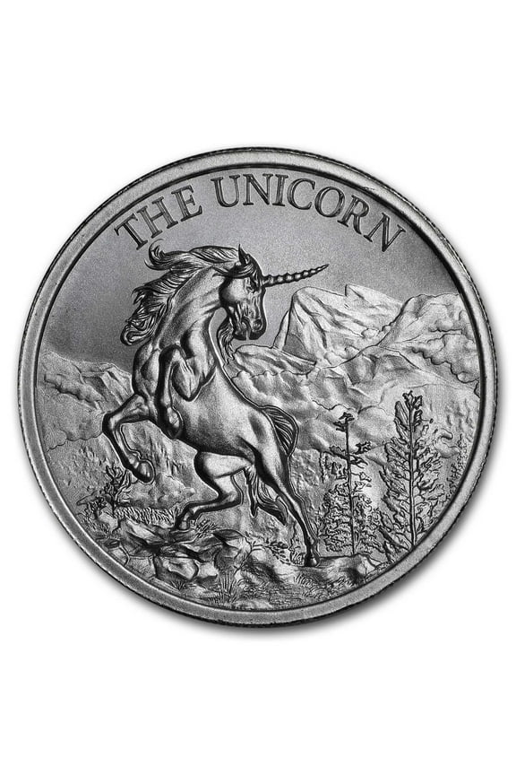 2 oz Silver High Relief Round - The Unicorn