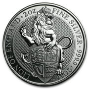 2 oz Silver Queens Beasts BU (Random, Off Quality)