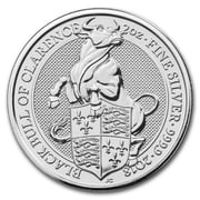 2 oz Silver Queens Beasts Coin BU Random Designs