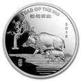 thumbnail image 1 of 2 oz Silver Round - APMEX (2019 Year of the Pig), 1 of 2