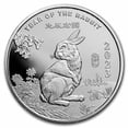 thumbnail image 1 of 2 oz Silver Round - APMEX (2023 Year of the Rabbit), 1 of 2