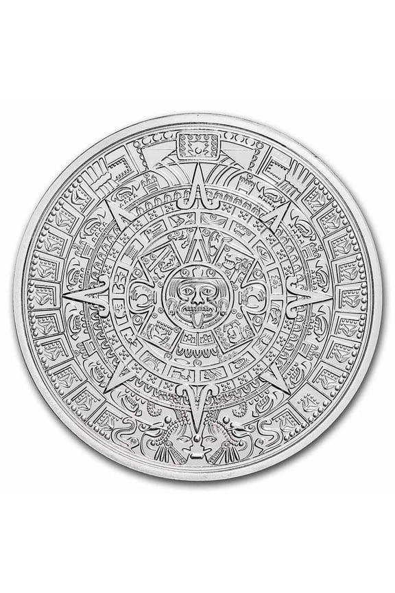 2 oz Silver Round - Aztec Calendar