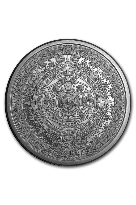 2 oz Silver Round - Aztec Calendar