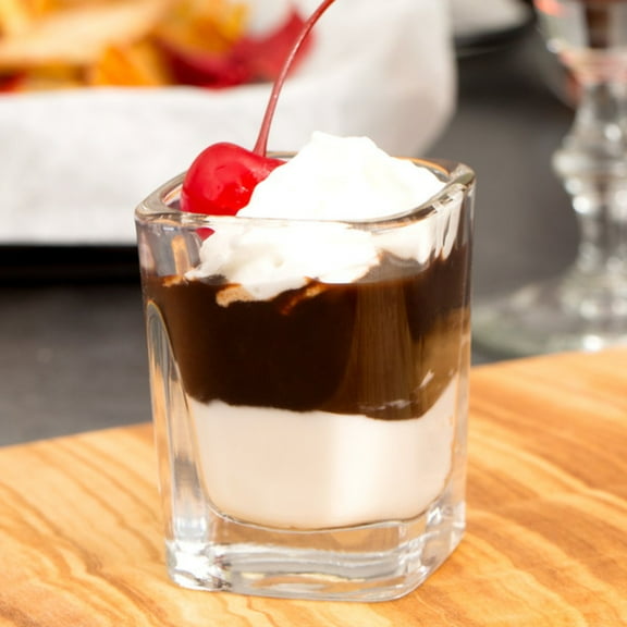 2 oz Square Prism Dessert Shot Glass - Set of 6