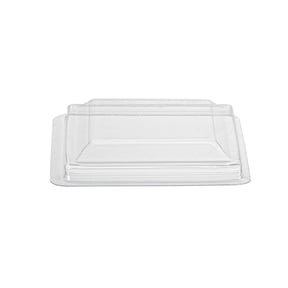 Mini Serve 2 oz Square Silver Plastic Mini Kova Cup - 2" x 2" x 1 3/4" - 100 count box