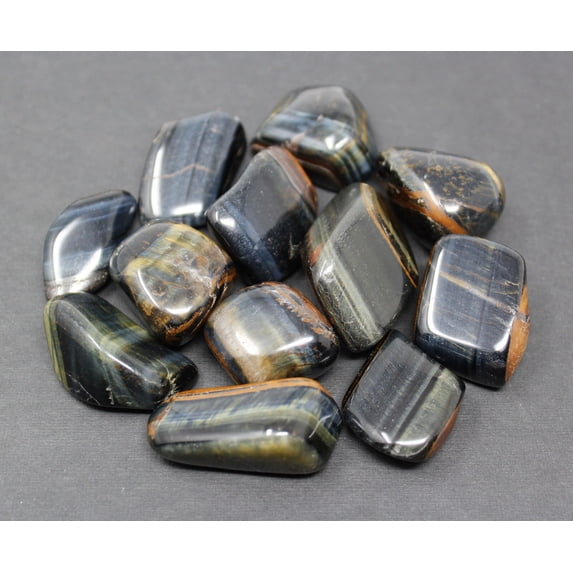 2 oz Tumbled Stones Blue Aragonite, Red Jasper, Moonstone, Clear Quartz and more
