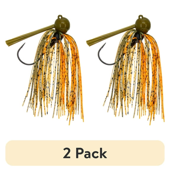 (2 pack) Buckeye Lures G-Man Football Jig 1/2 oz. – Green Pumpkin