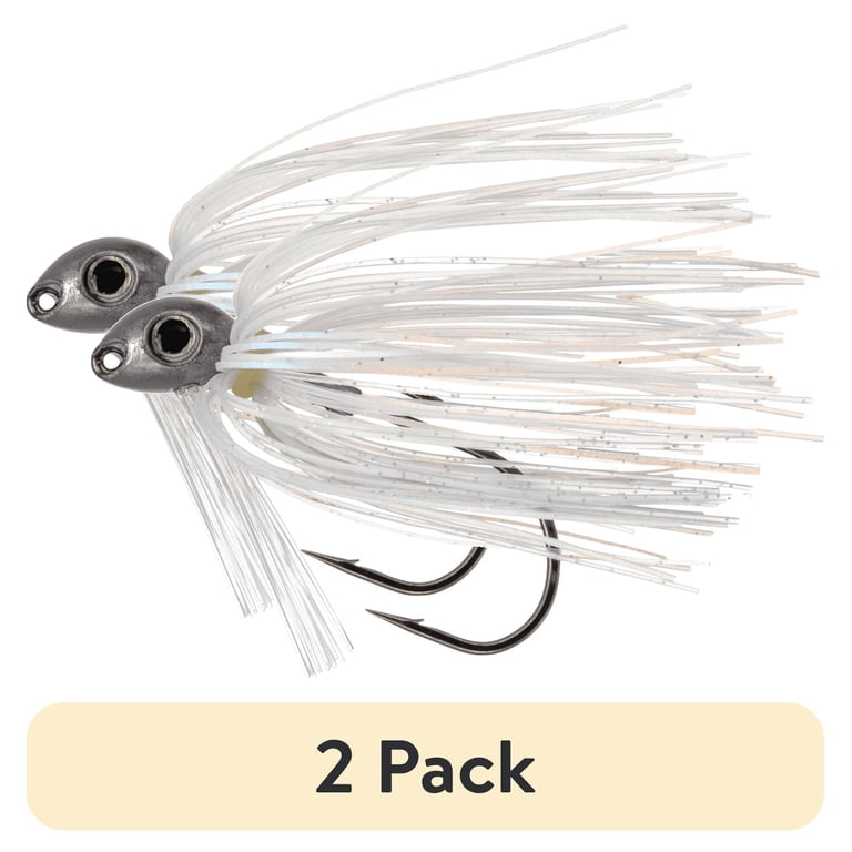 2 pack) Buckeye Lures G-Man Swim Jig 1/2 oz. – Natural Shad