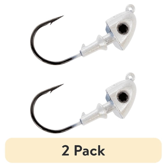 (2 pack) Buckeye Lures G-Man Swimbait Head 1/2 oz. – Pearl, 3-Pack