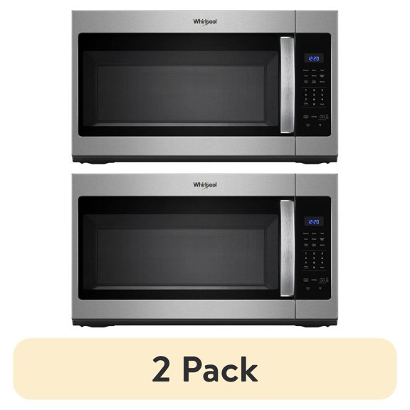 (2 pack) Whirlpool Microwave Hood Combination with Electronic Touch Controls, 2-Speed, 300 CFM