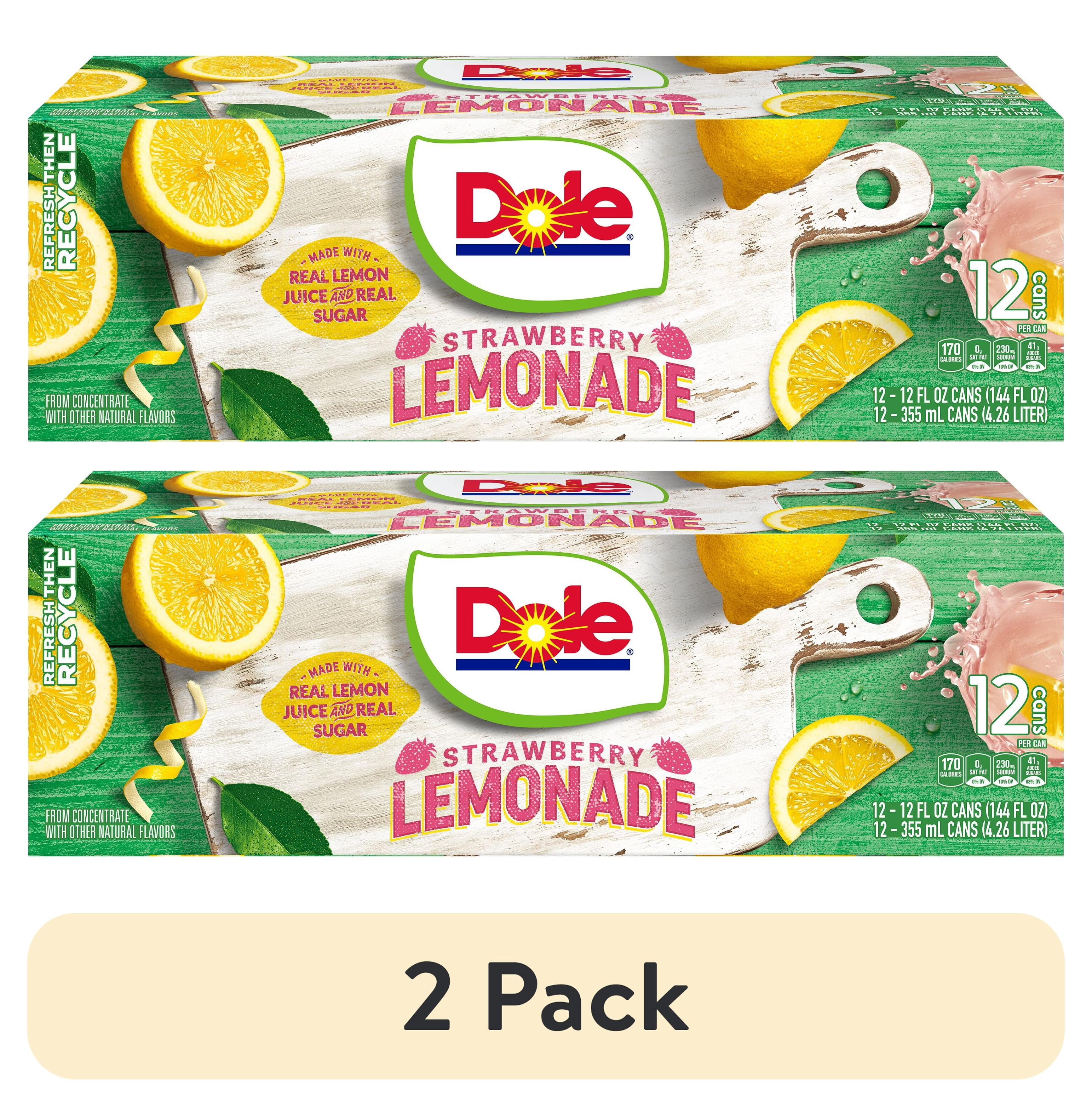 Dole Strawberry Lemonade 12 fl oz, Made with real lemon juice